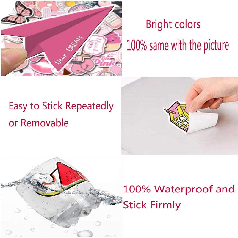 Ratgoo 100 Packs JDM Sport Car Racing Stickers Water Bottles Laptop Phone Motorcycle Computer Guitar Skateboard Hydroflasks Vinyl Sticker Waterproof Aesthetic Trendy Decals for Teens Girls Adults - Image 4